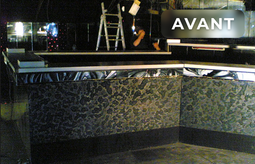 Agencement d’un bar avec éclairage LED dans une discothèque – Resto Club Concept